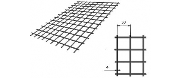 Сетка сварная (дорожная) 50х50х4мм 1х2м купить с доставкой в Аксиньино